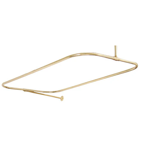 24" Rectangular Shower Rod with Supports - Image 4
