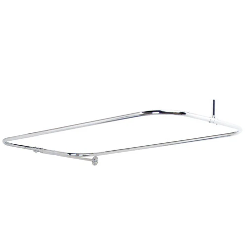 24" Rectangular Shower Rod with Supports - Image 6