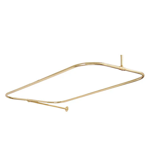 24" Rectangular Shower Rod with Supports - Image 7