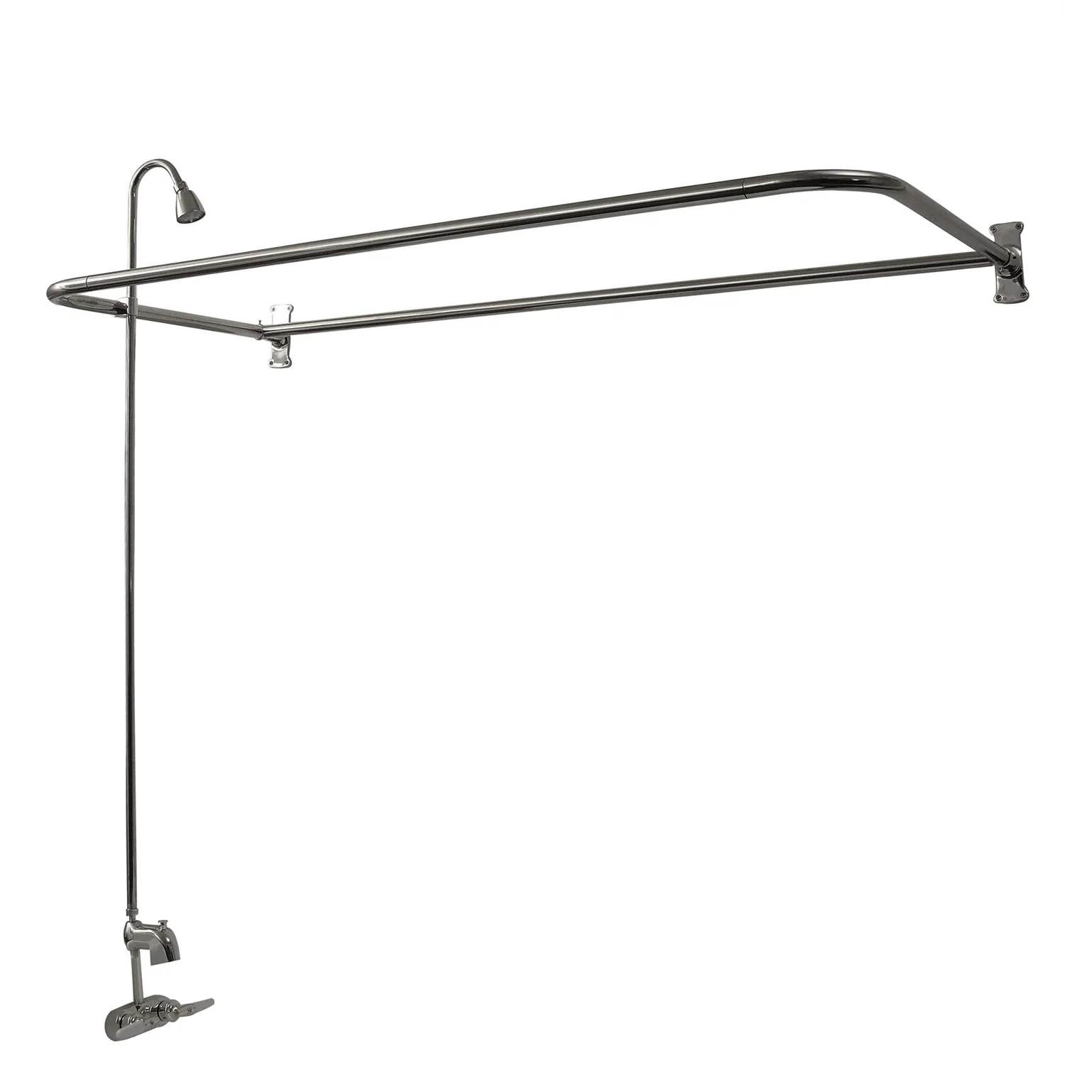 Andover 60″ Acrylic Roll Top Tub Kit in Bisque – Polished Chrome Accessories - Image 2