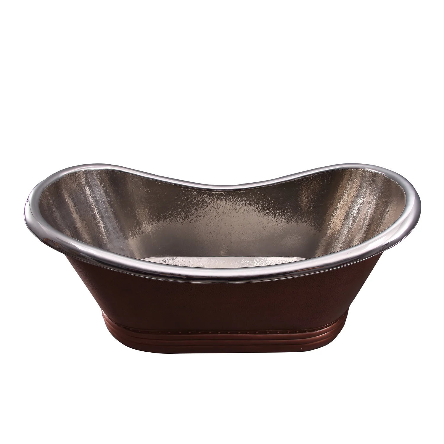 Ankara 66″ Copper Double Slipper Tub - Image 3
