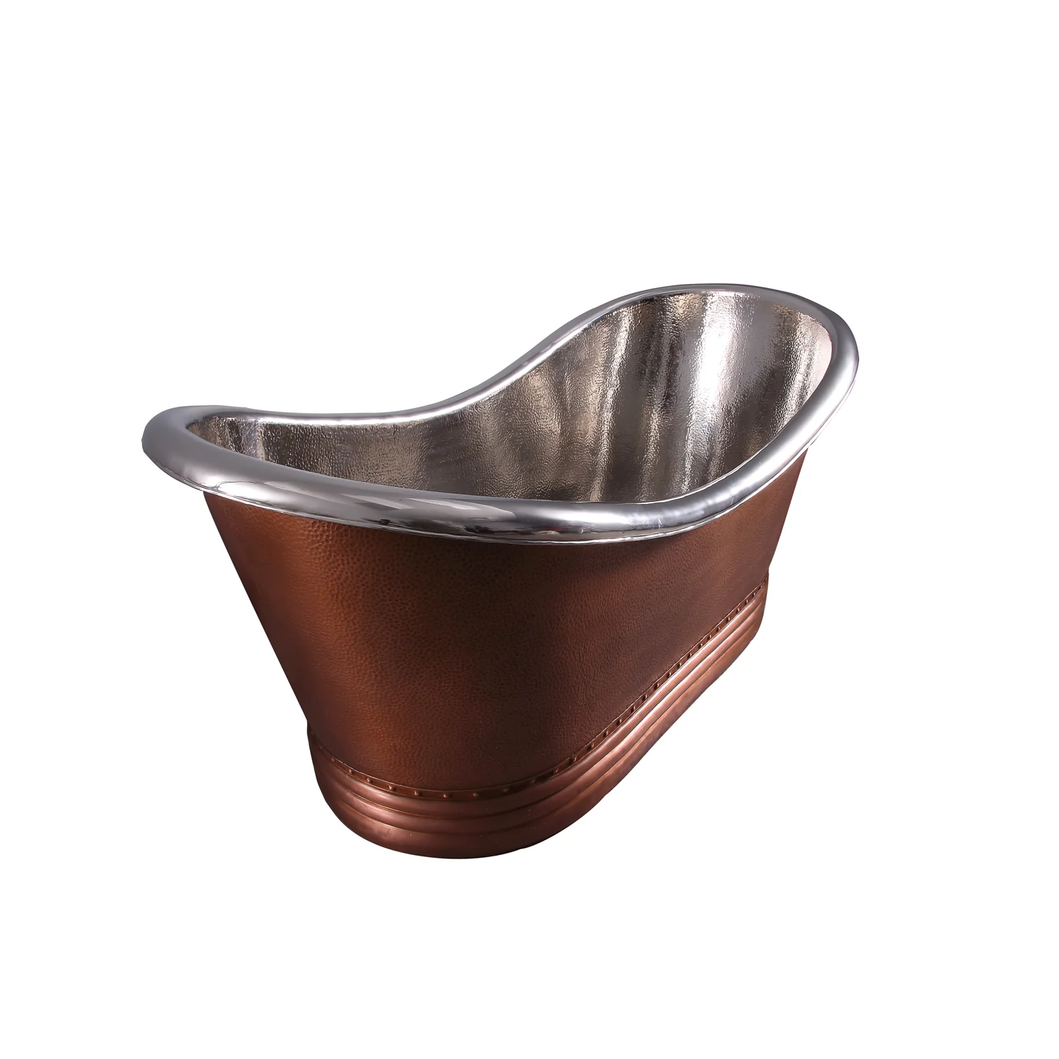 Ankara 66″ Copper Double Slipper Tub - Image 4