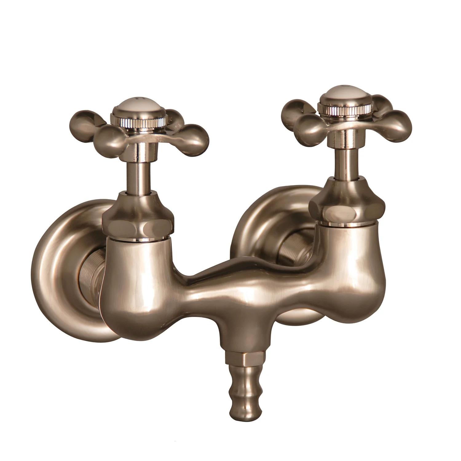 Anthea 60″ Acrylic Roll Top Tub Kit in White – Brushed Nickel Accessories - Image 2