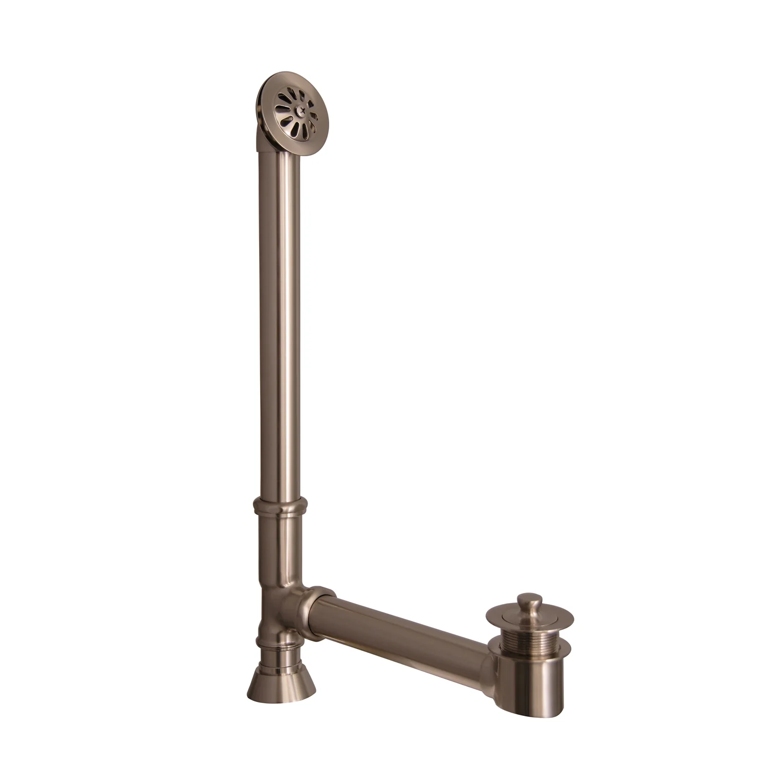 Antonio 55″ Cast Iron Roll Top Tub Kit – Brushed Nickel Accessories - Image 4