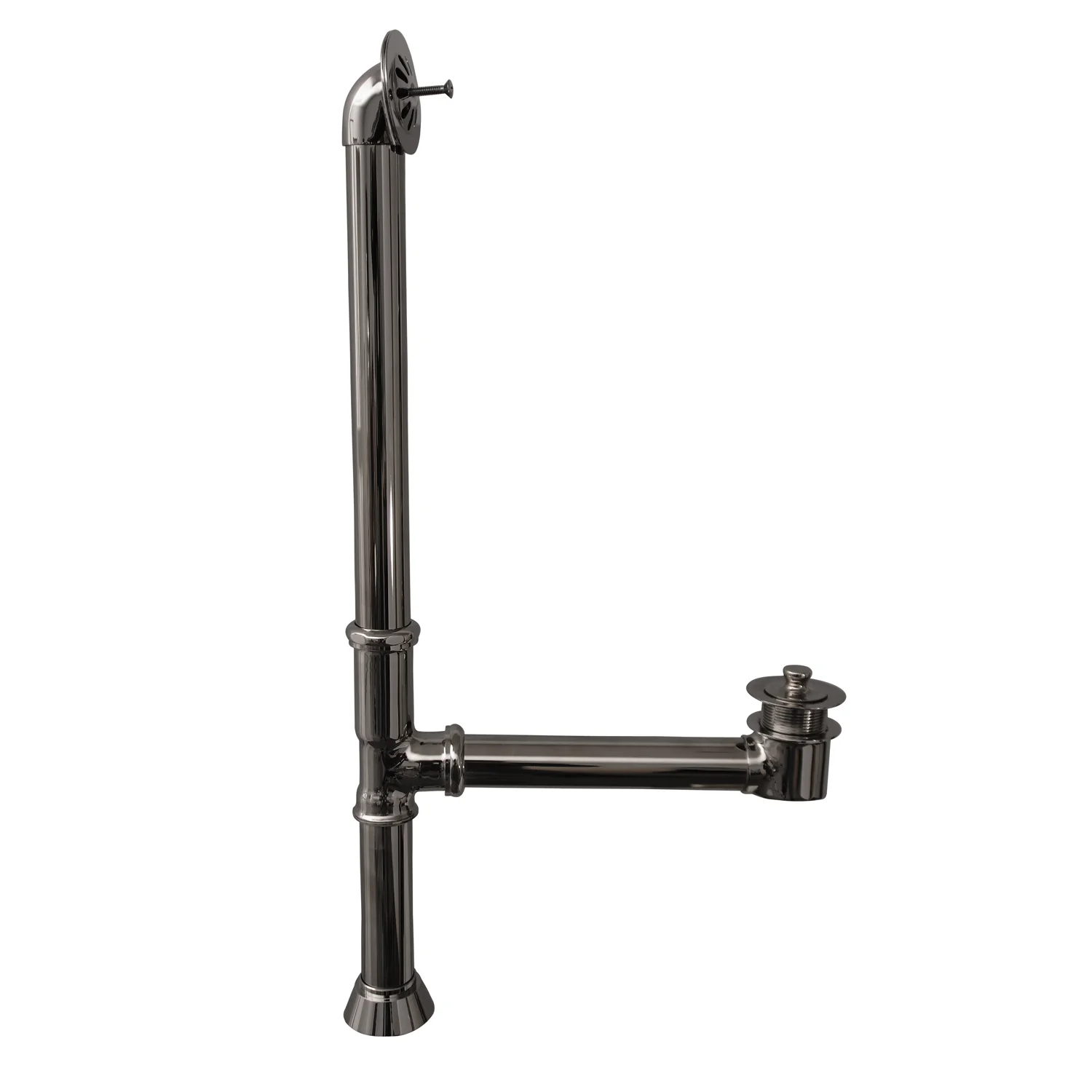 Antonio 55″ Cast Iron Roll Top Tub Kit – Polished Chrome Accessories - Image 4