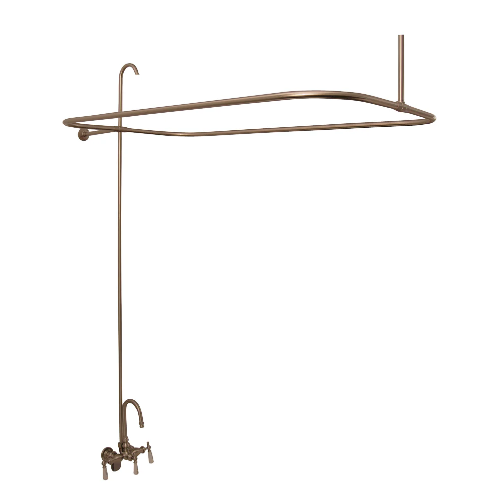 Asia 67″ Acrylic Roll Top Tub Kit in White – Brushed Nickel Accessories - Image 2