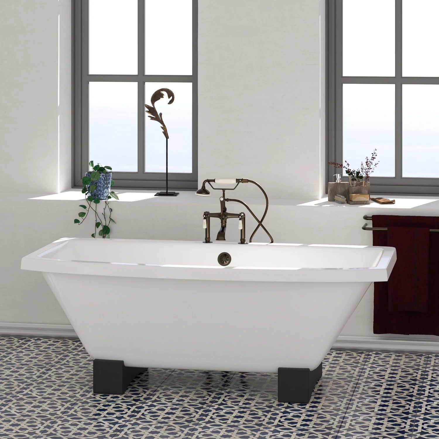 Athens 67" Cast Iron Tub - Image 2