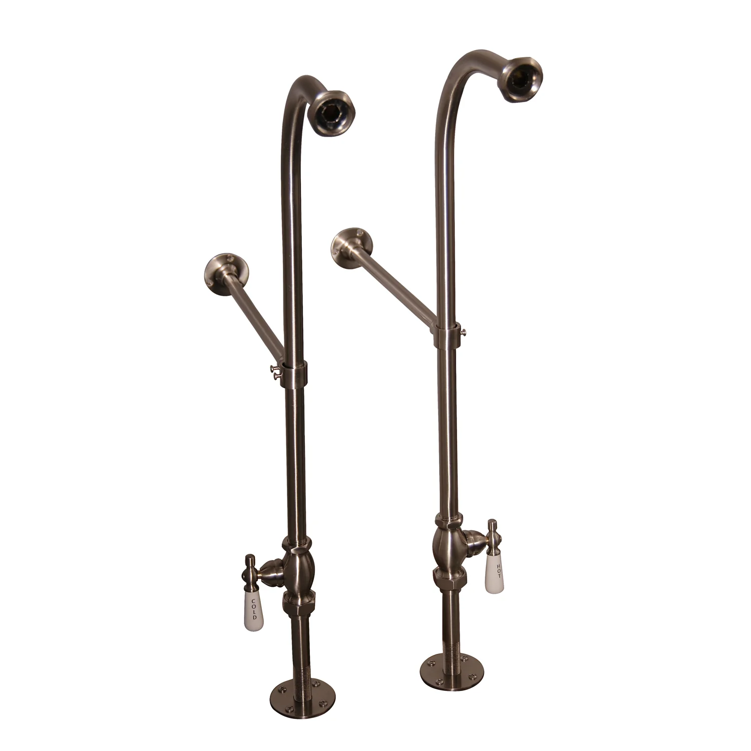 Bartlett 60″ Cast Iron Roll Top Tub Kit – Brushed Nickel Accessories - Image 3