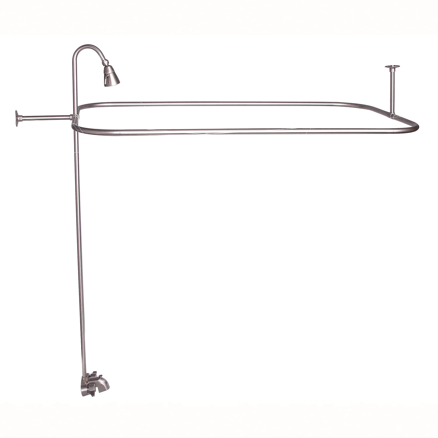 Bartlett 60" Cast Iron Roll Top Tub Kit-Brushed Nickel Accessories - Image 2