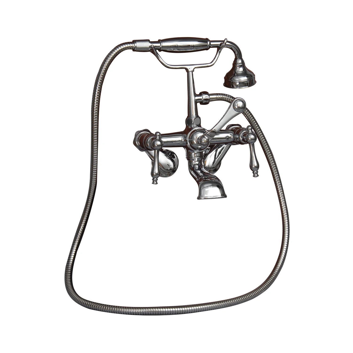 Bartlett 60" Cast Iron Roll Top Tub Kit-Polished Chrome Accessories - Image 2