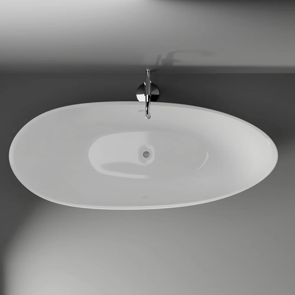 Britta 73" BARstone Slipper Tub - Image 3