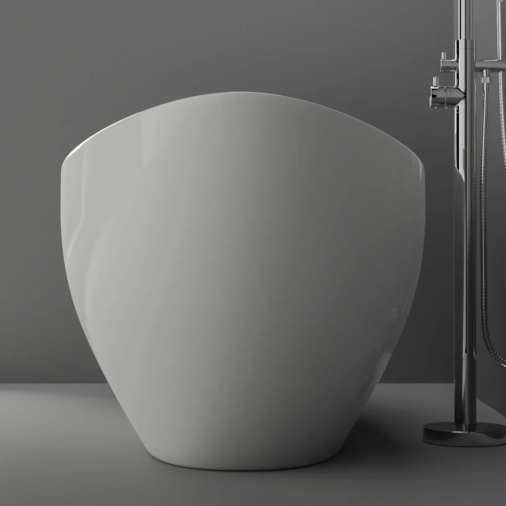 Britta 73" BARstone Slipper Tub - Image 5
