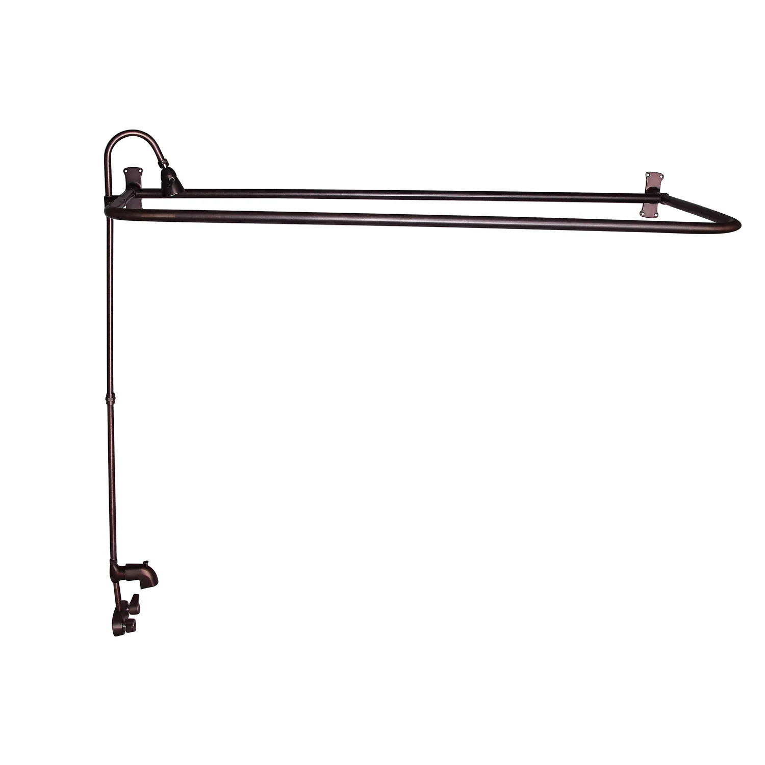 Brocton 65″ Cast Iron Roll Top Tub Kit – Oil Rubbed Bronze Accessories - Image 3
