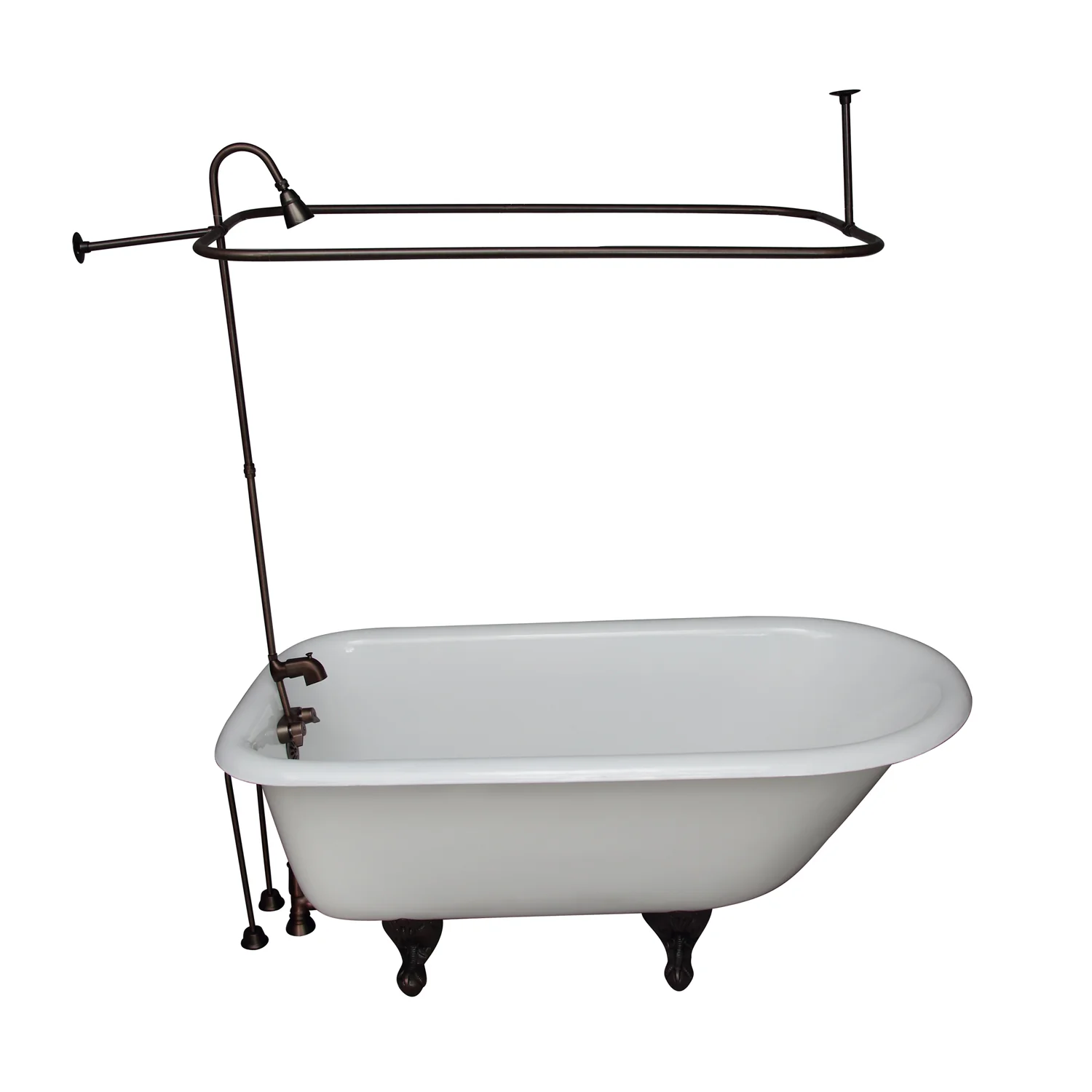Brocton 65″ Cast Iron Roll Top Tub Kit – Oil Rubbed Bronze Accessories