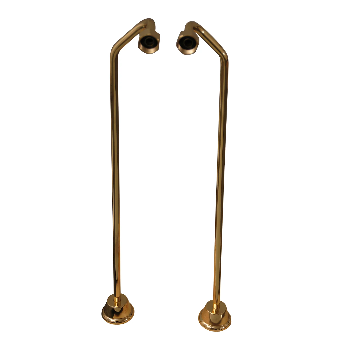 Brocton 65″ Cast Iron Roll Top Tub Kit – Polished Brass Accessories - Image 4