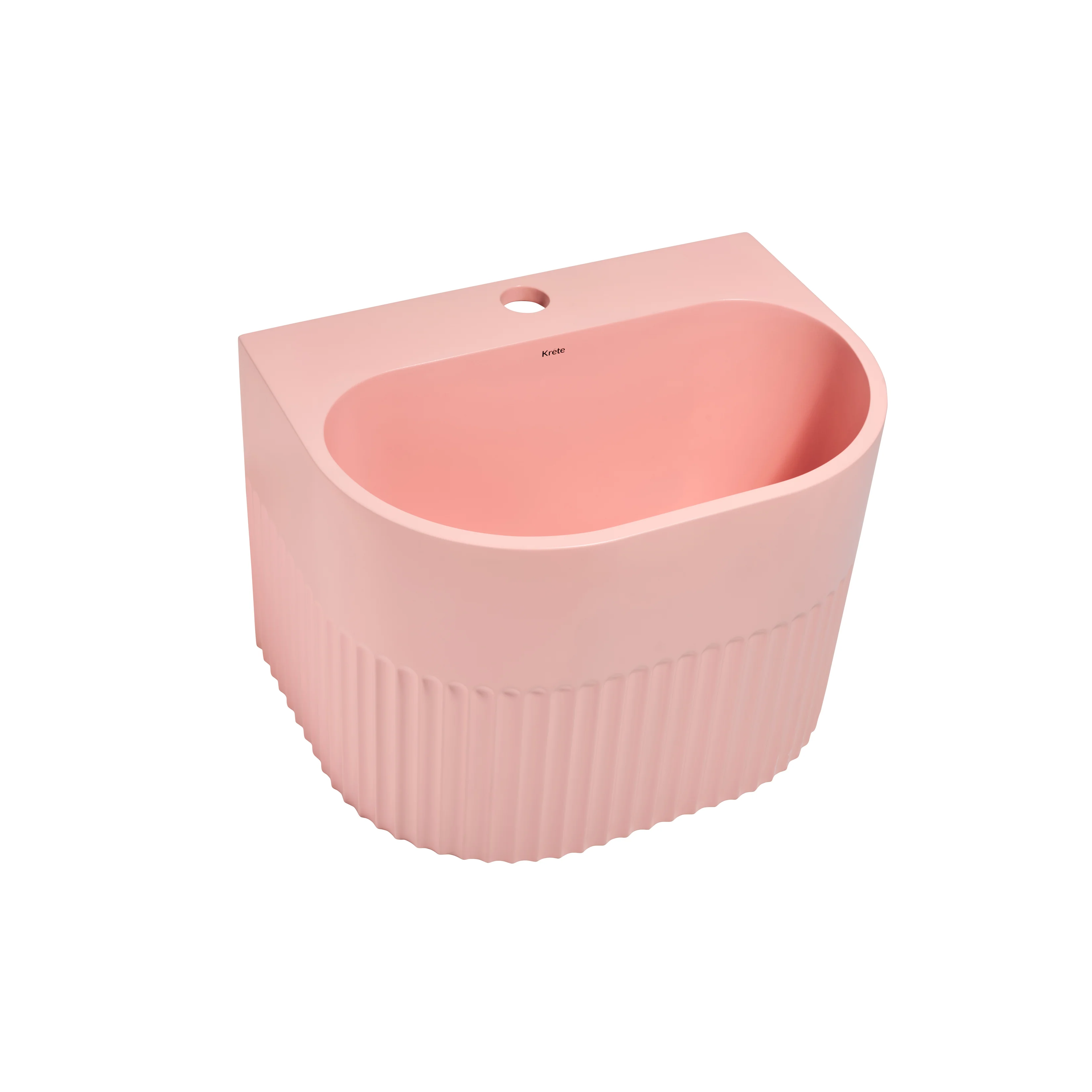 Kournos 16" Wall Mount Basin with Drain - Image 5