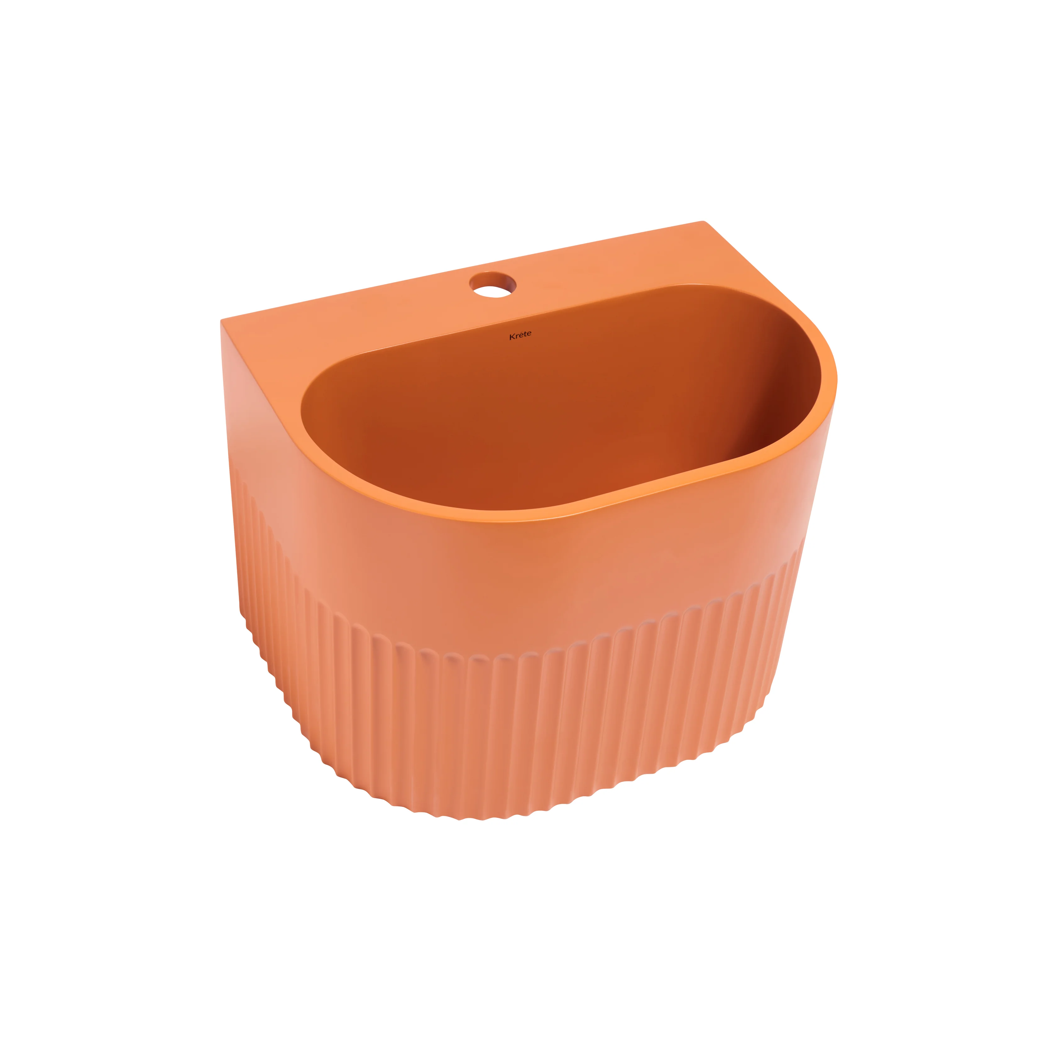 Kournos 16" Wall Mount Basin with Drain - Image 6
