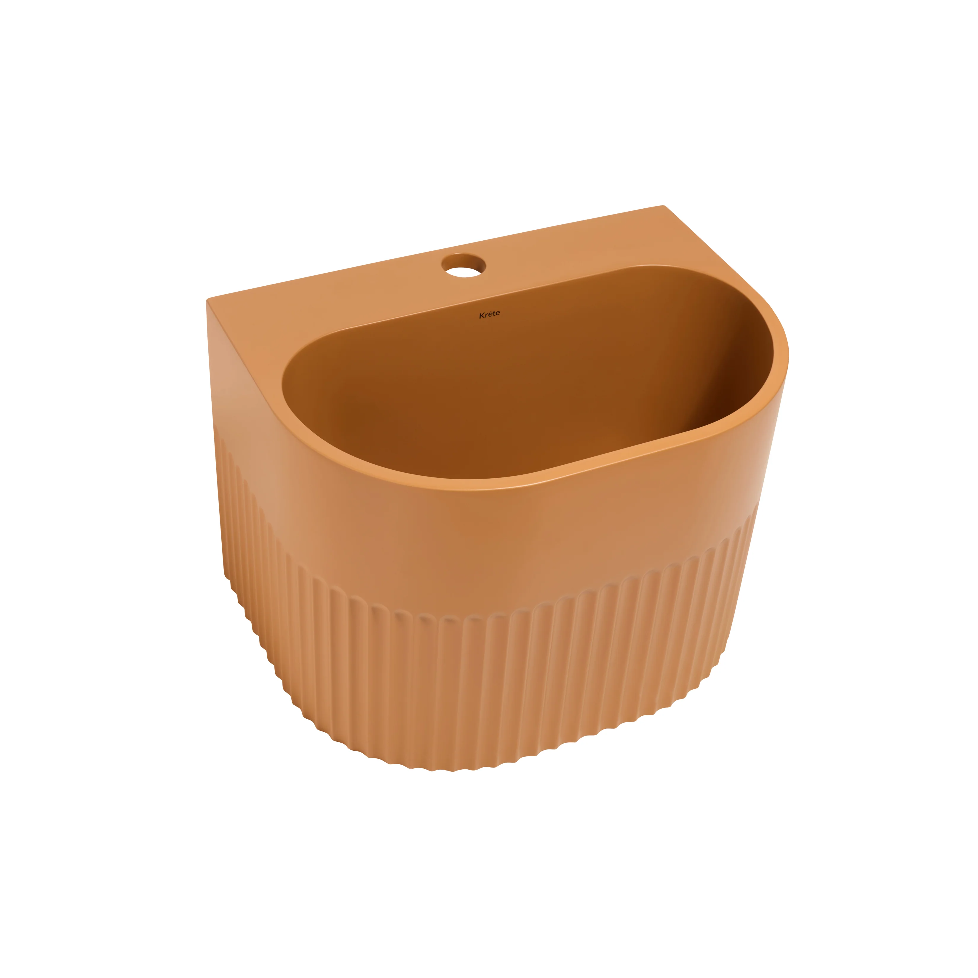 Kournos 16" Wall Mount Basin with Drain - Image 7