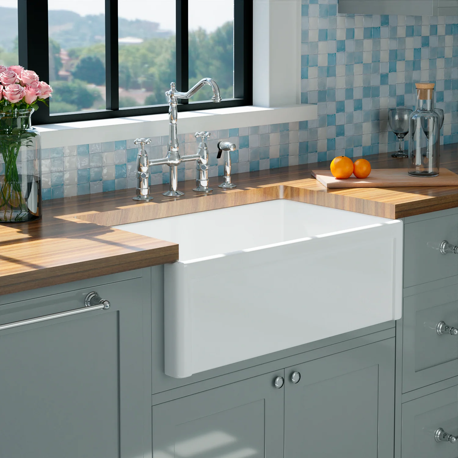 Chapman Single Bowl Apron-Front Sink - Image 7