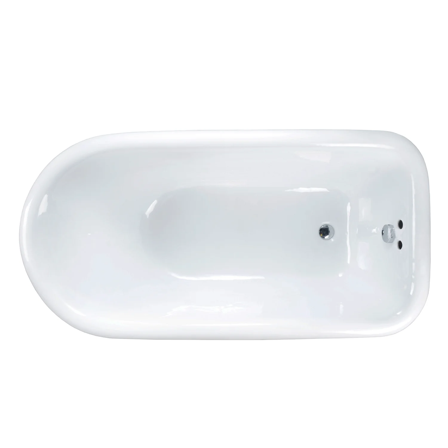 Clancy 66" Cast Iron Roll Tub on Base - Image 2