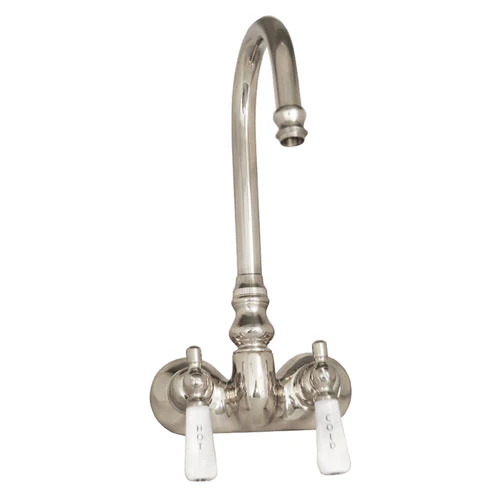 Clawfoot Tub Filler – Code Spout, Lever Porcelain Handles - Image 3