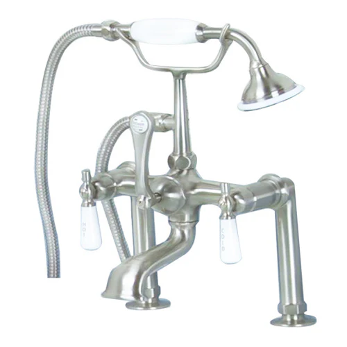 Clawfoot Tub Filler – Elephant Spout, Hand Held Shower, 6″ Elbow Mounts - Image 10