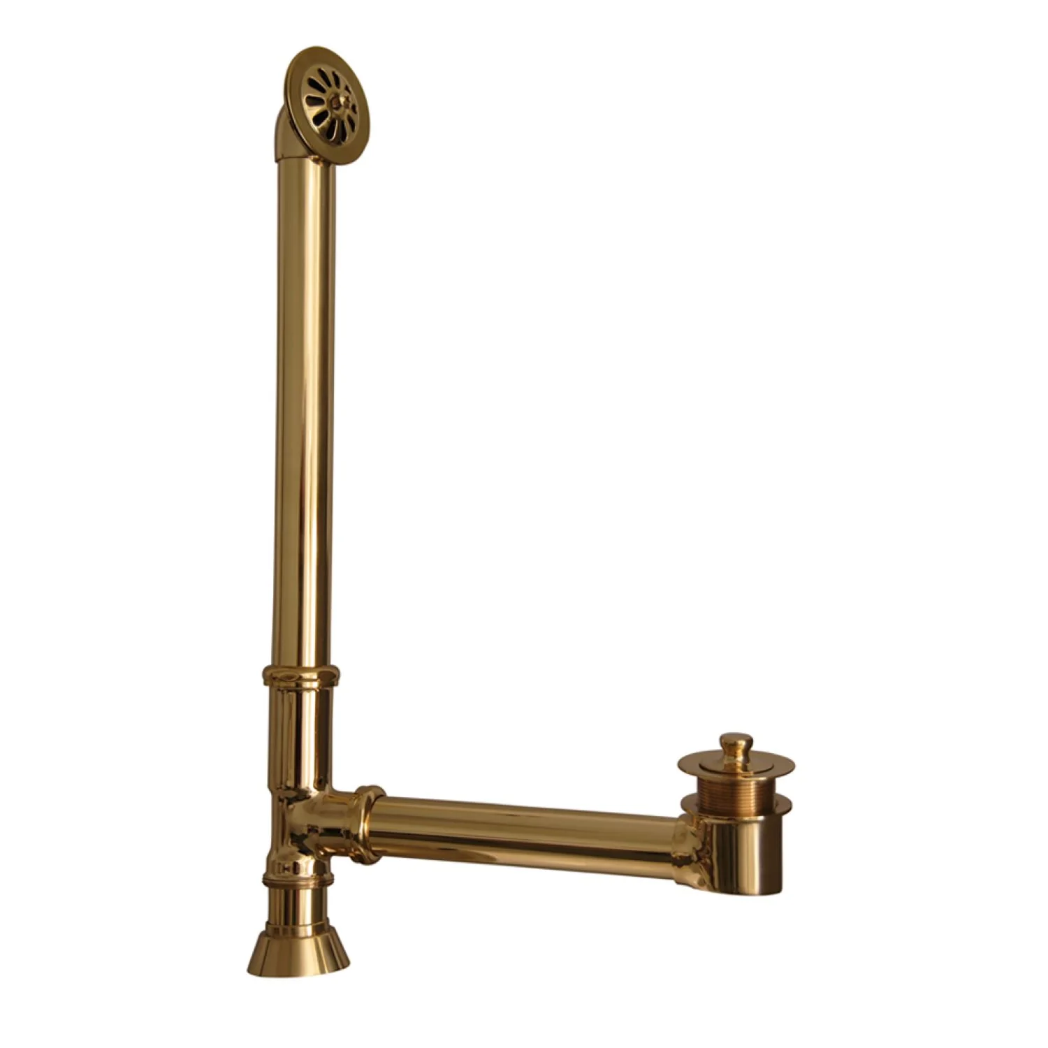 Duet 67" Cast Iron Double Roll Top Tub Kit-Polished Brass Accessories - Image 5