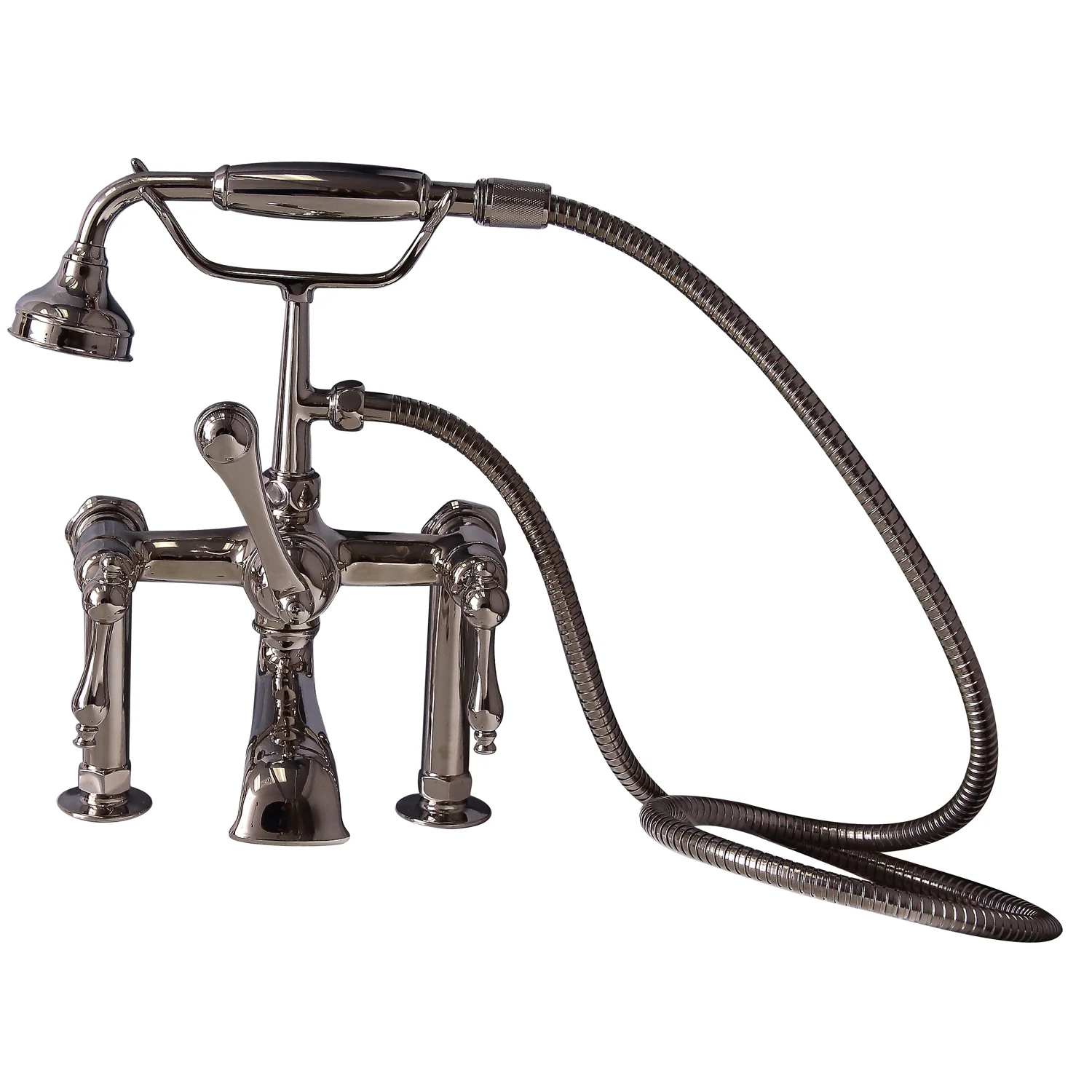 Duet 67" Cast Iron Double Roll Top Tub Kit-Polished Nickel Accessories - Image 3