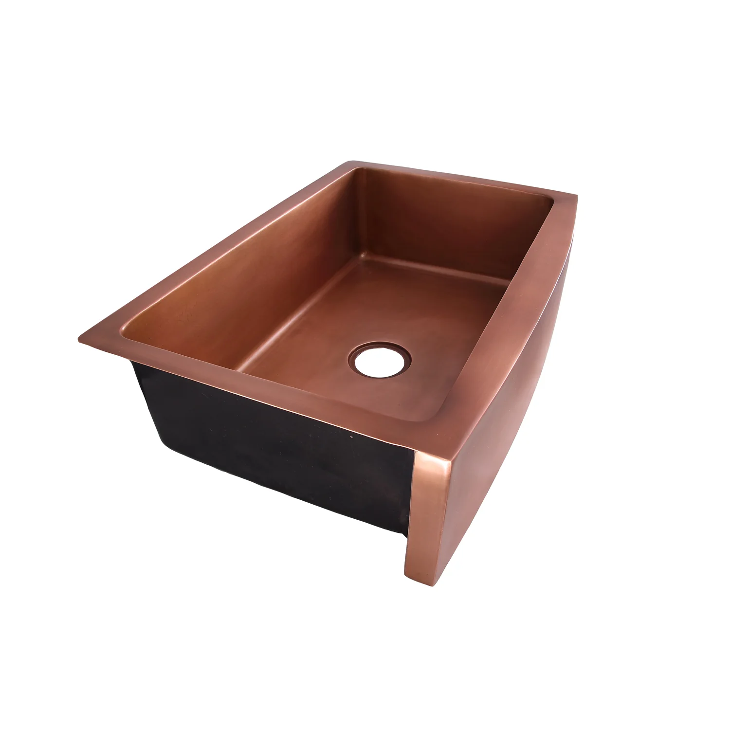 Emelina Single Bowl Copper Apron-Front Sink – 33″ - Image 3