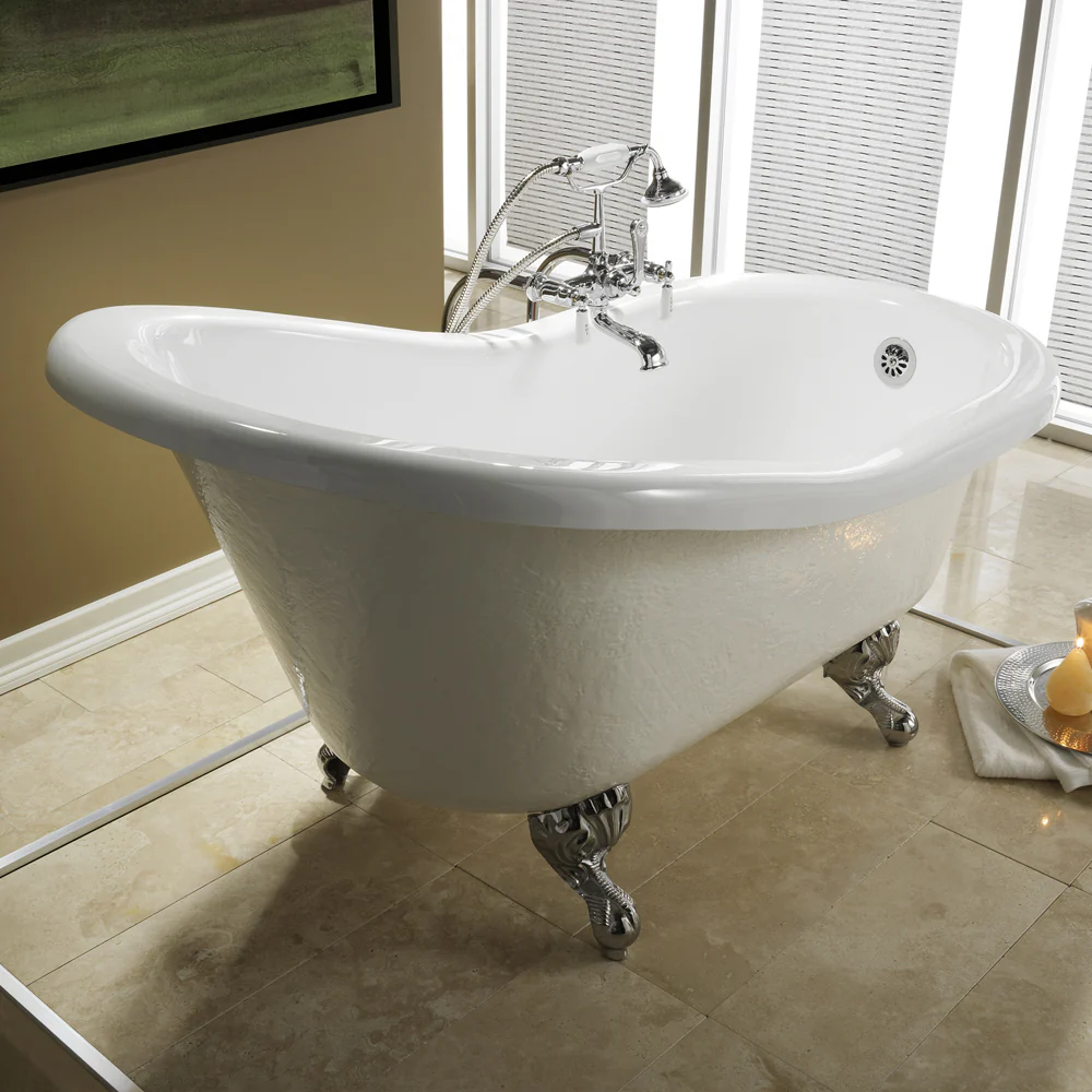 Estelle 60" Acrylic Slipper Tub - Image 6