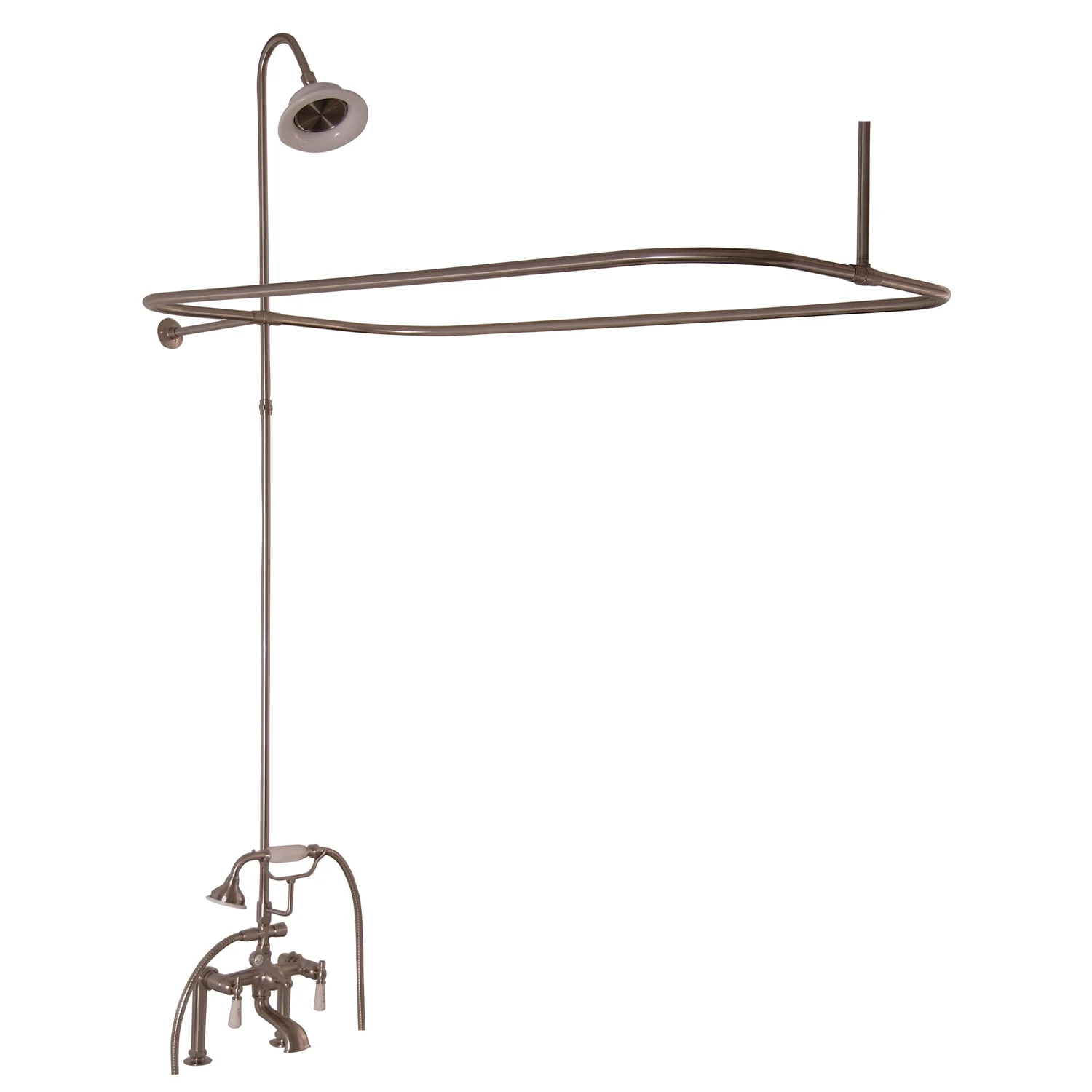 Fillmore 60″ Acrylic Slipper Tub Kit in Bisque – Brushed Nickel Accessories - Image 2