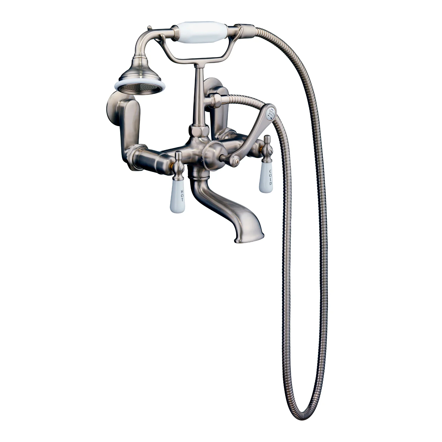 Fillmore 60″ Acrylic Slipper Tub Kit in White – Brushed Nickel Accessories - Image 2