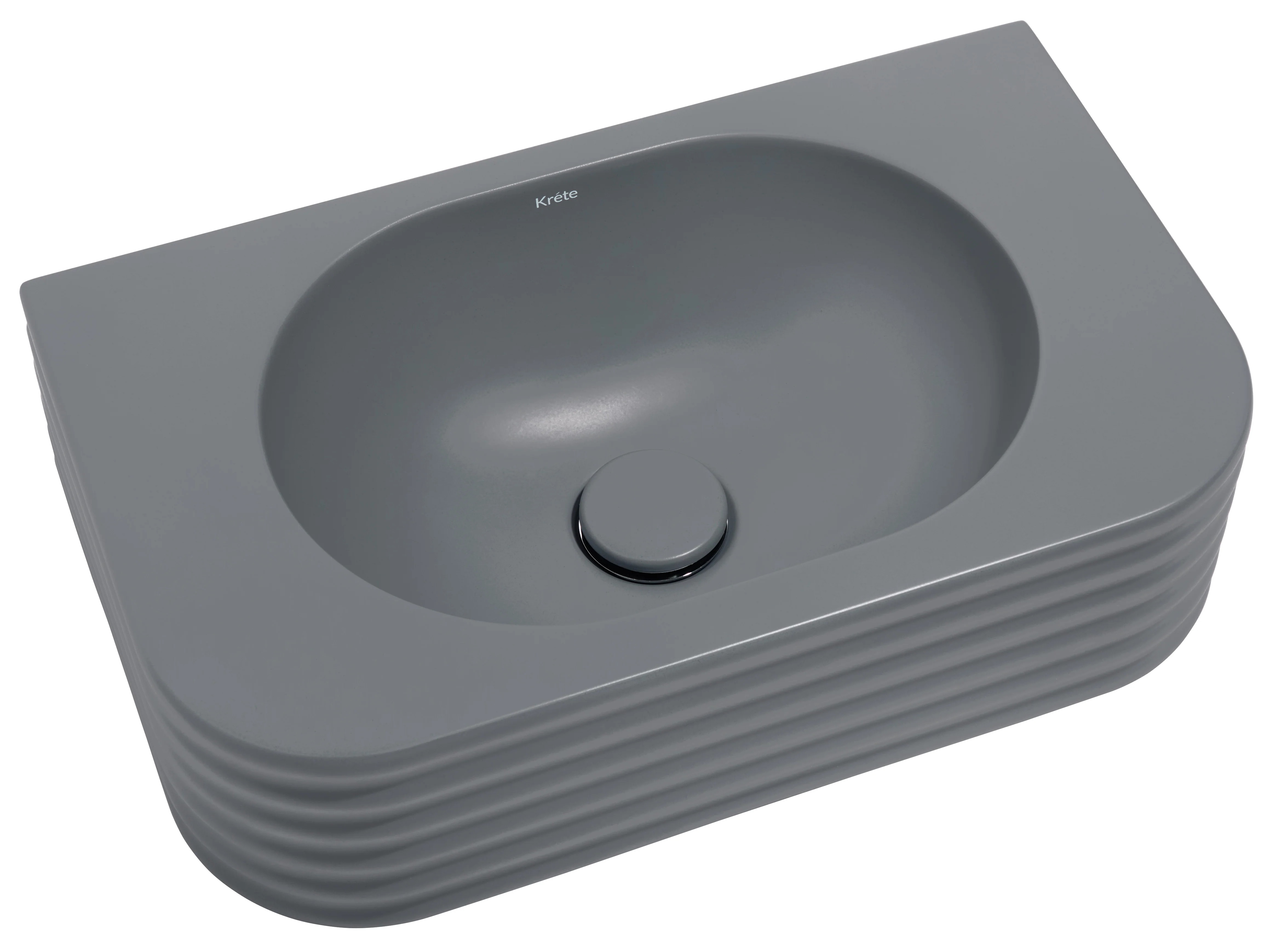 Liliano 17" Wall Mount Basin with Drain - Image 3