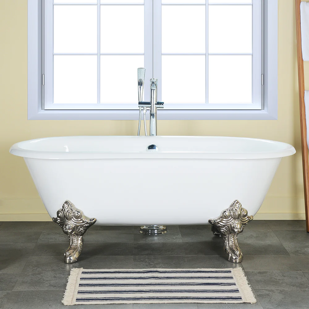 Gallagher 72" Cast Iron Double Roll Top Tub - Image 5