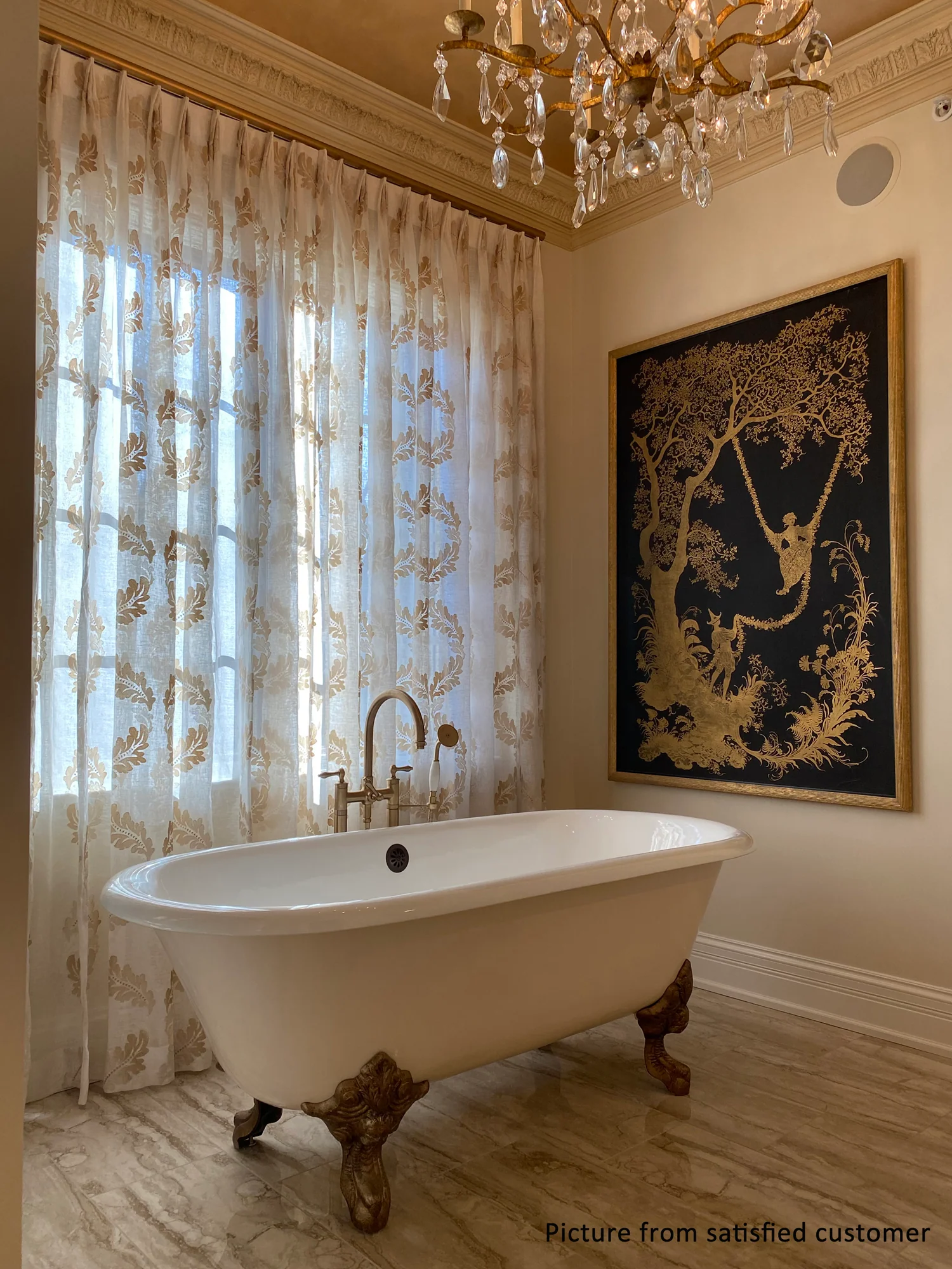 Gallagher 72" Cast Iron Double Roll Top Tub - Image 6