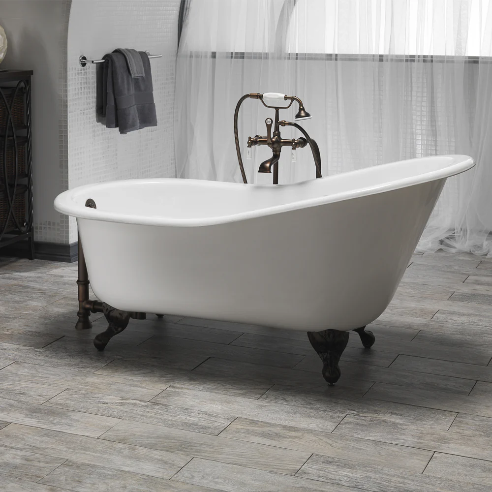 Griffin 61" Cast Iron Slipper Tub - Image 7