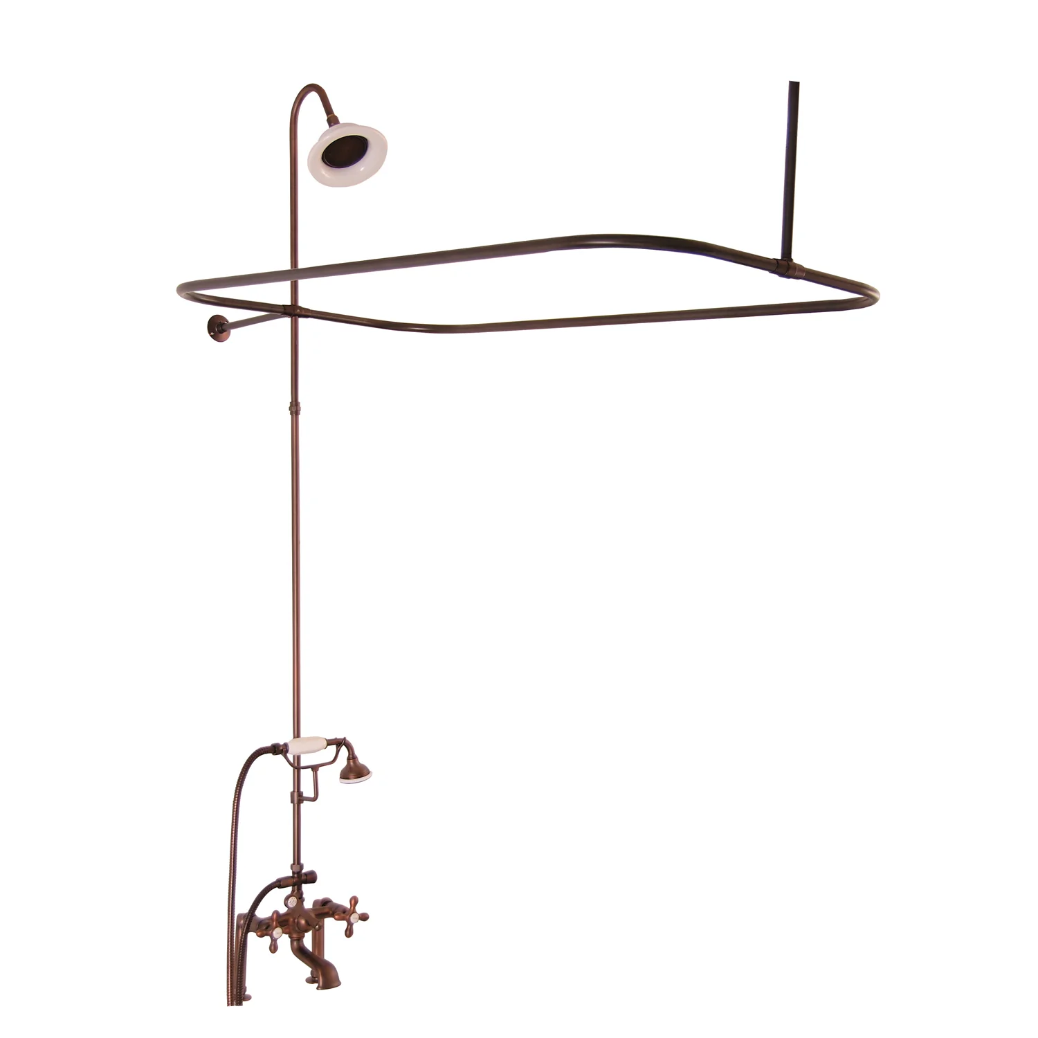 Griffin 61″ Cast Iron Slipper Tub Kit – Oil Rubbed Bronze Accessories - Image 2