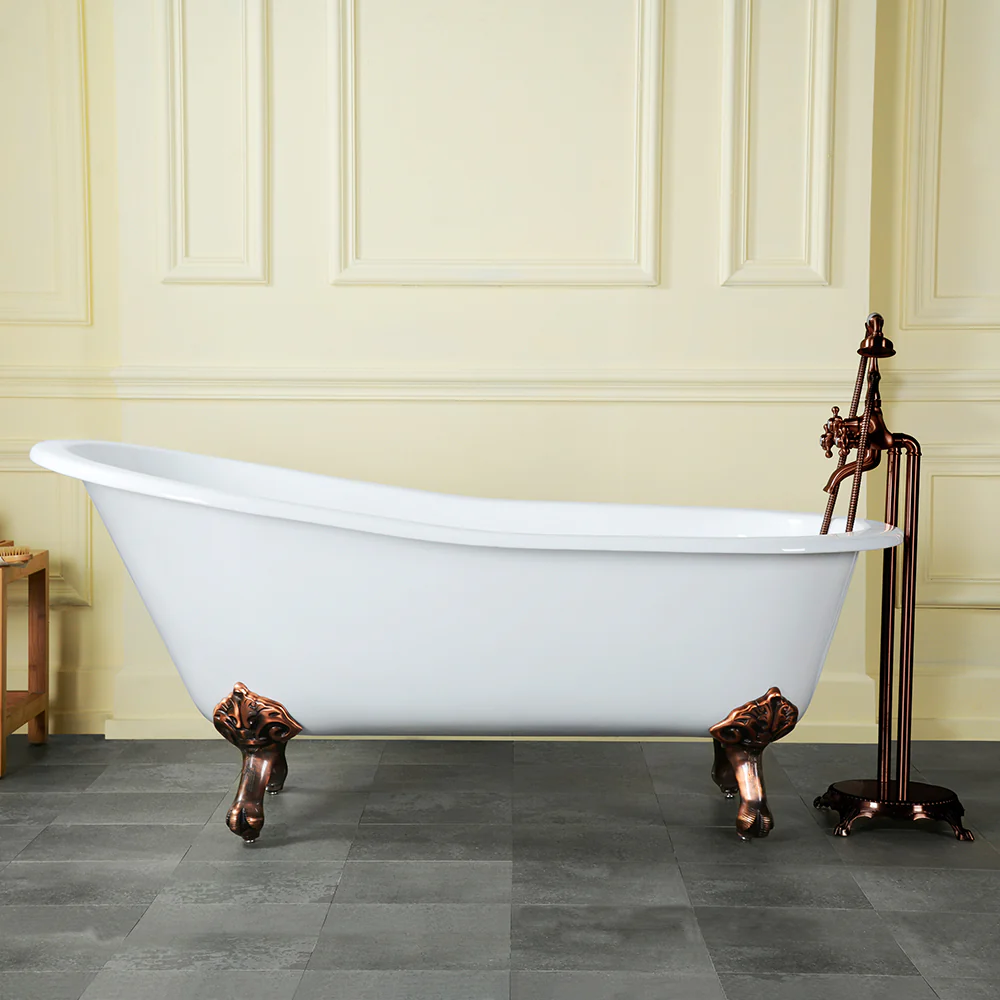Halifax 61" Cast Iron Slipper Tub - Image 6