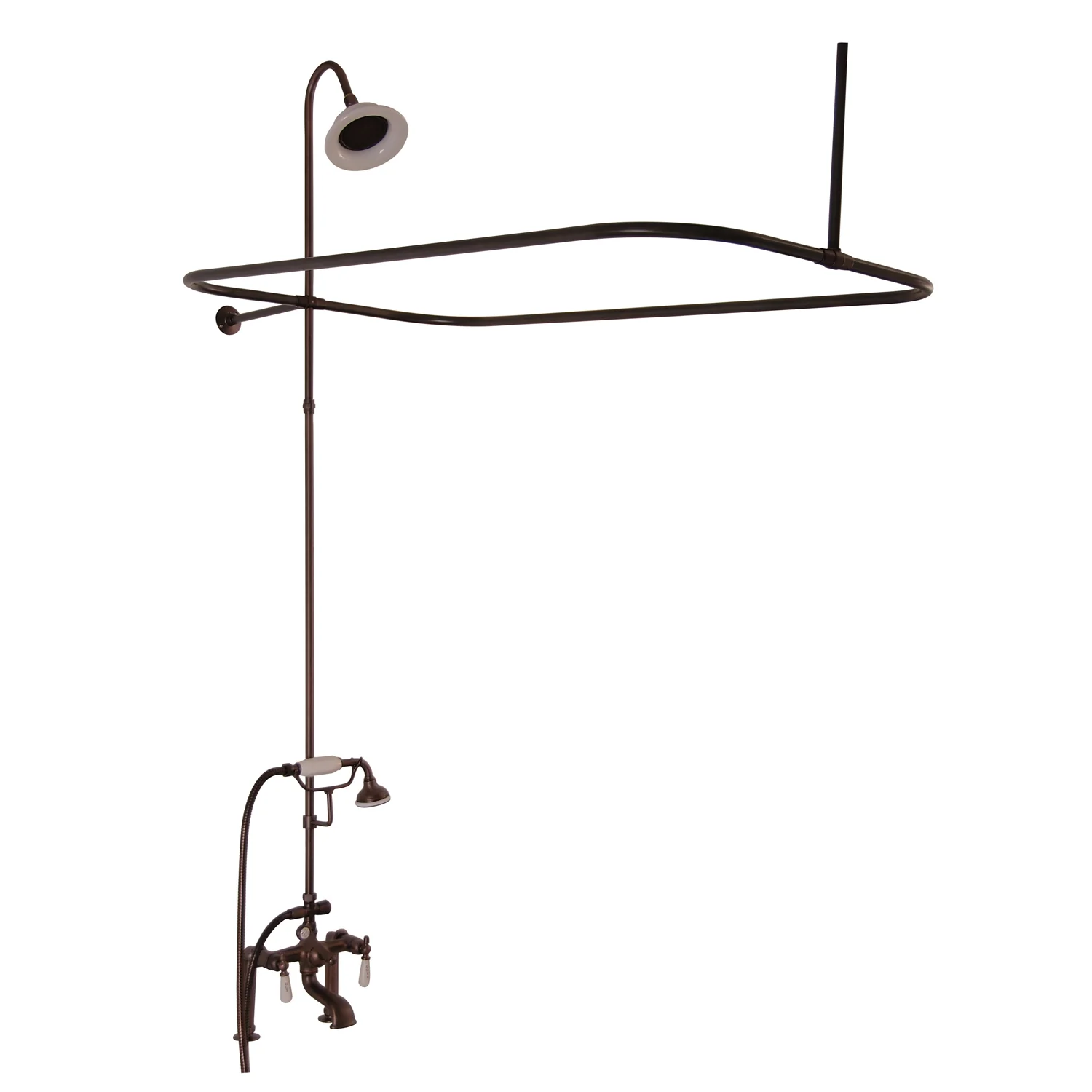 Icarus 67″ Cast Iron Slipper Tub Kit – Oil Rubbed Bronze Accessories - Image 2