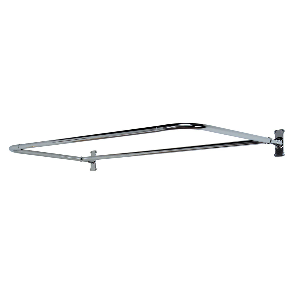 Isadora 67″ Acrylic Slipper Tub Kit in White – Polished Chrome Accessories - Image 5