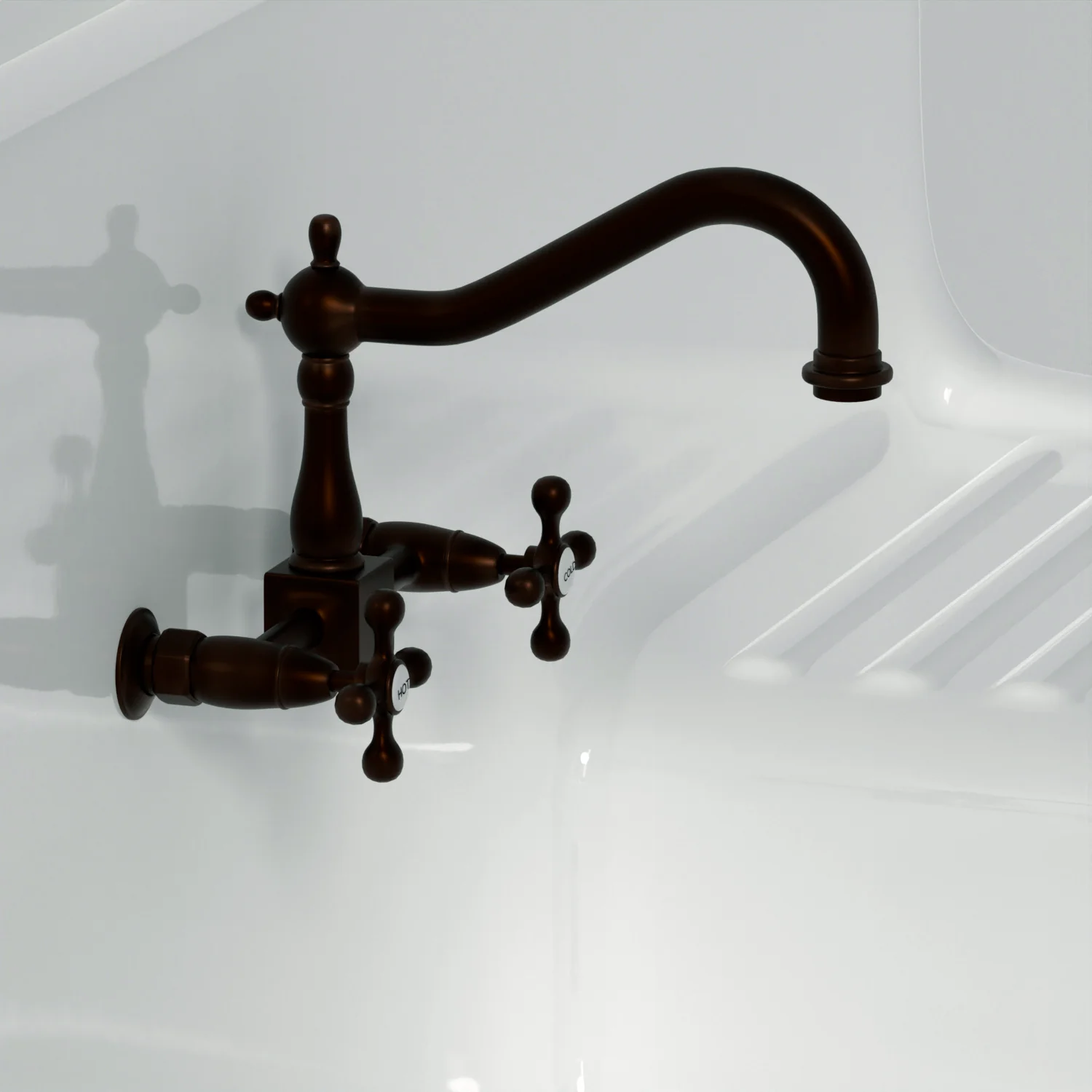 Kate Wall Mount Kitchen Faucet - Image 9