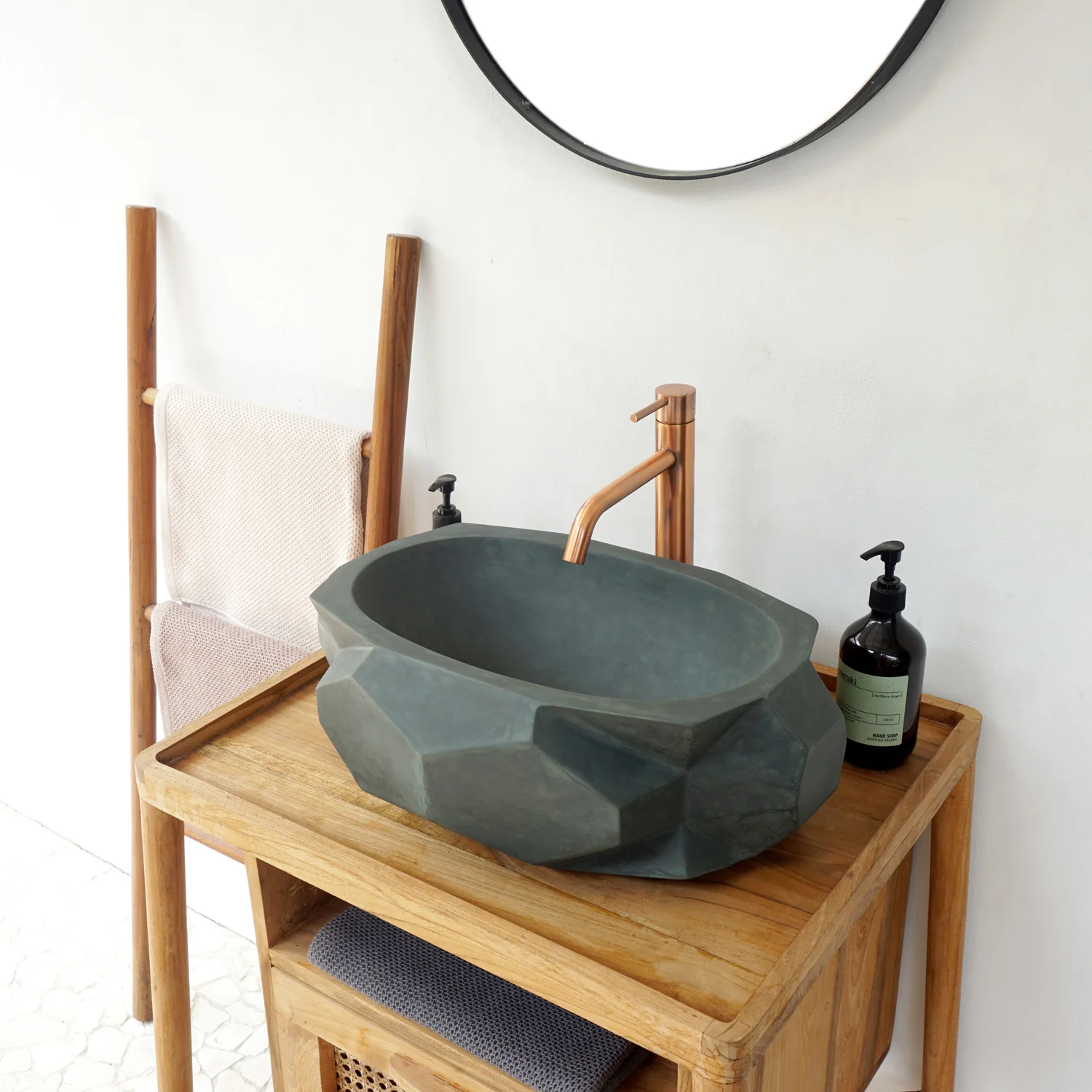 Kyan Oval Concrete Vessel - Image 28
