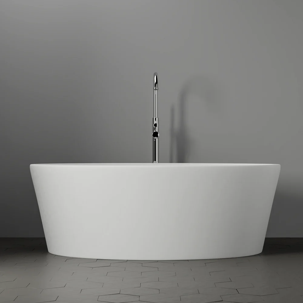 Magnus 63" BARstone Freestanding Oval Tub - Image 3