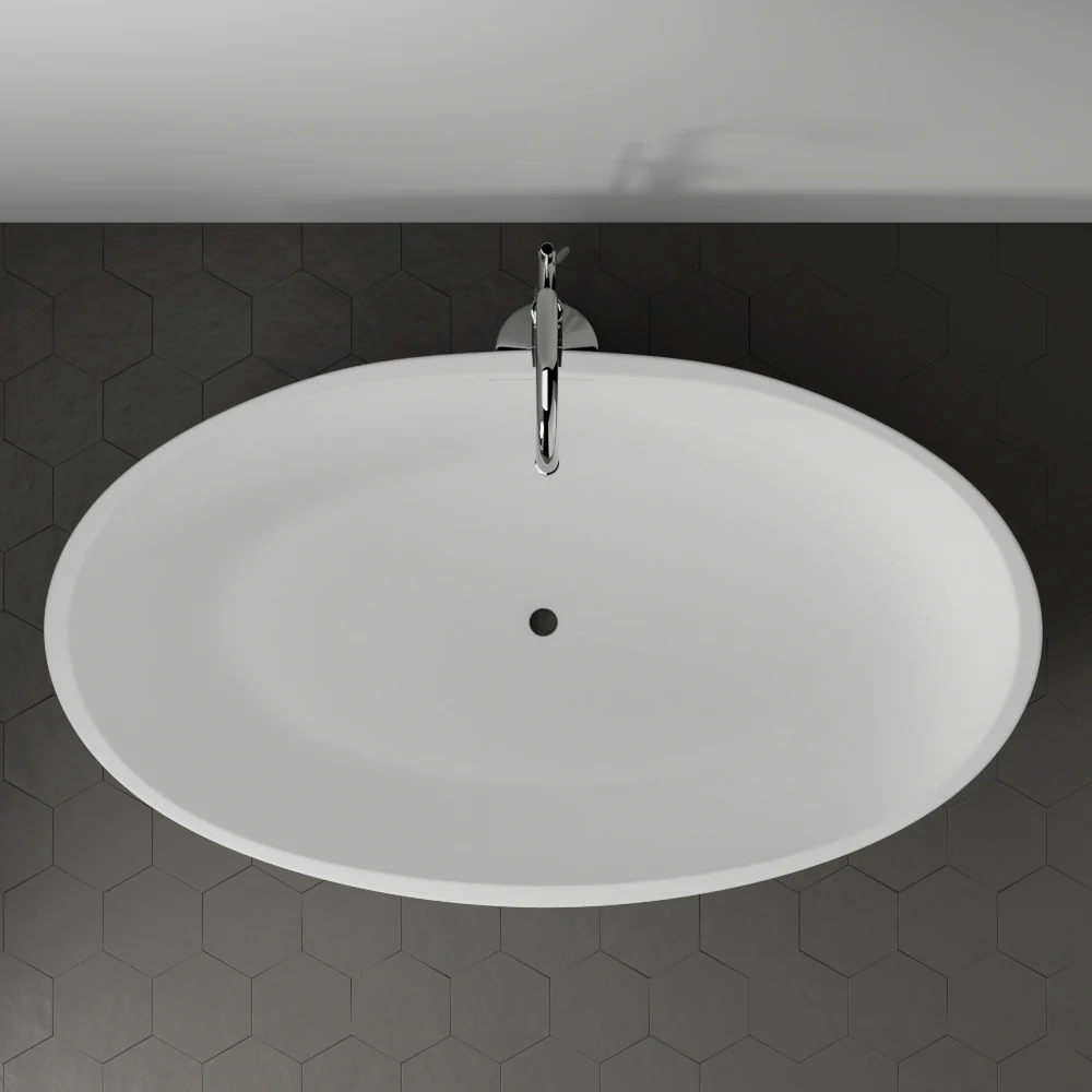 Magnus 63" BARstone Freestanding Oval Tub - Image 5
