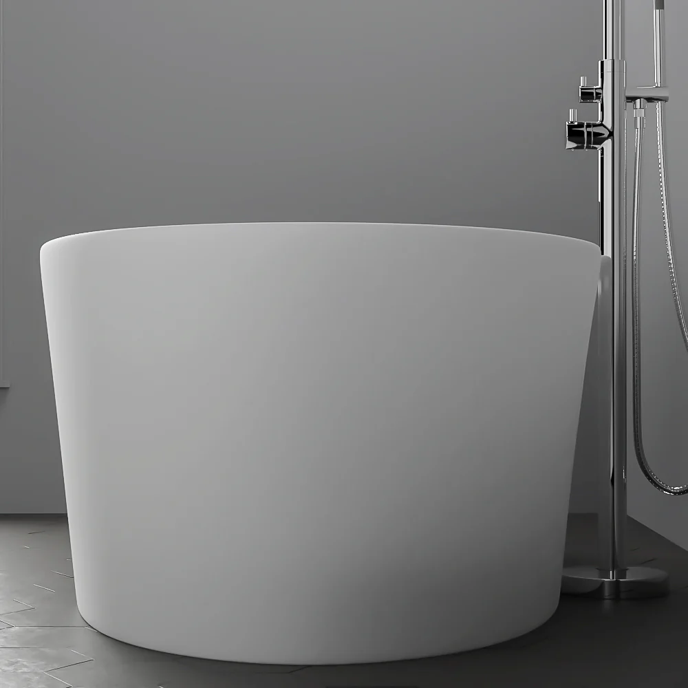 Magnus 63" BARstone Freestanding Oval Tub - Image 6