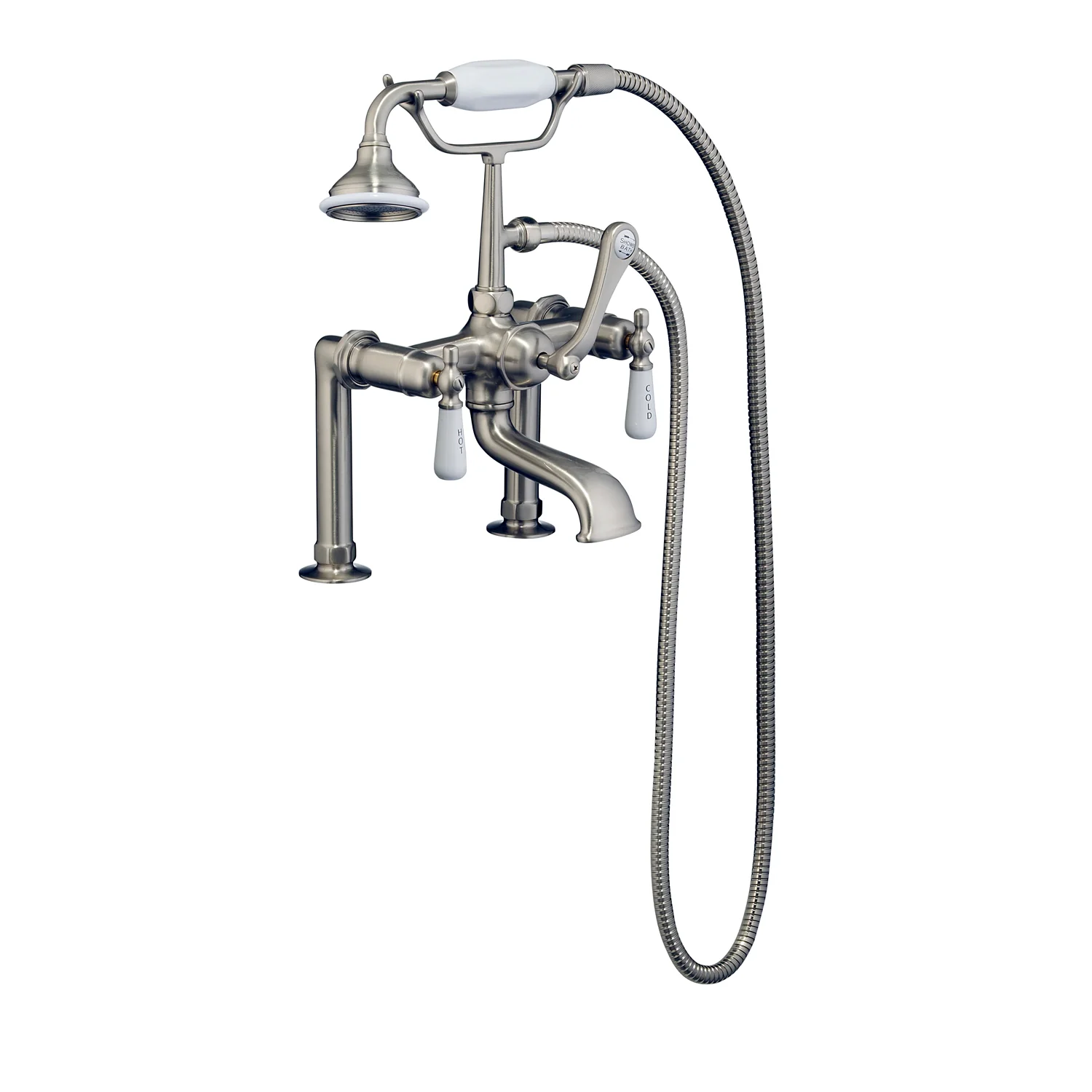 Marshall 72″ Cast Iron Double Slipper Tub Kit – Brushed Nickel Accessories - Image 2