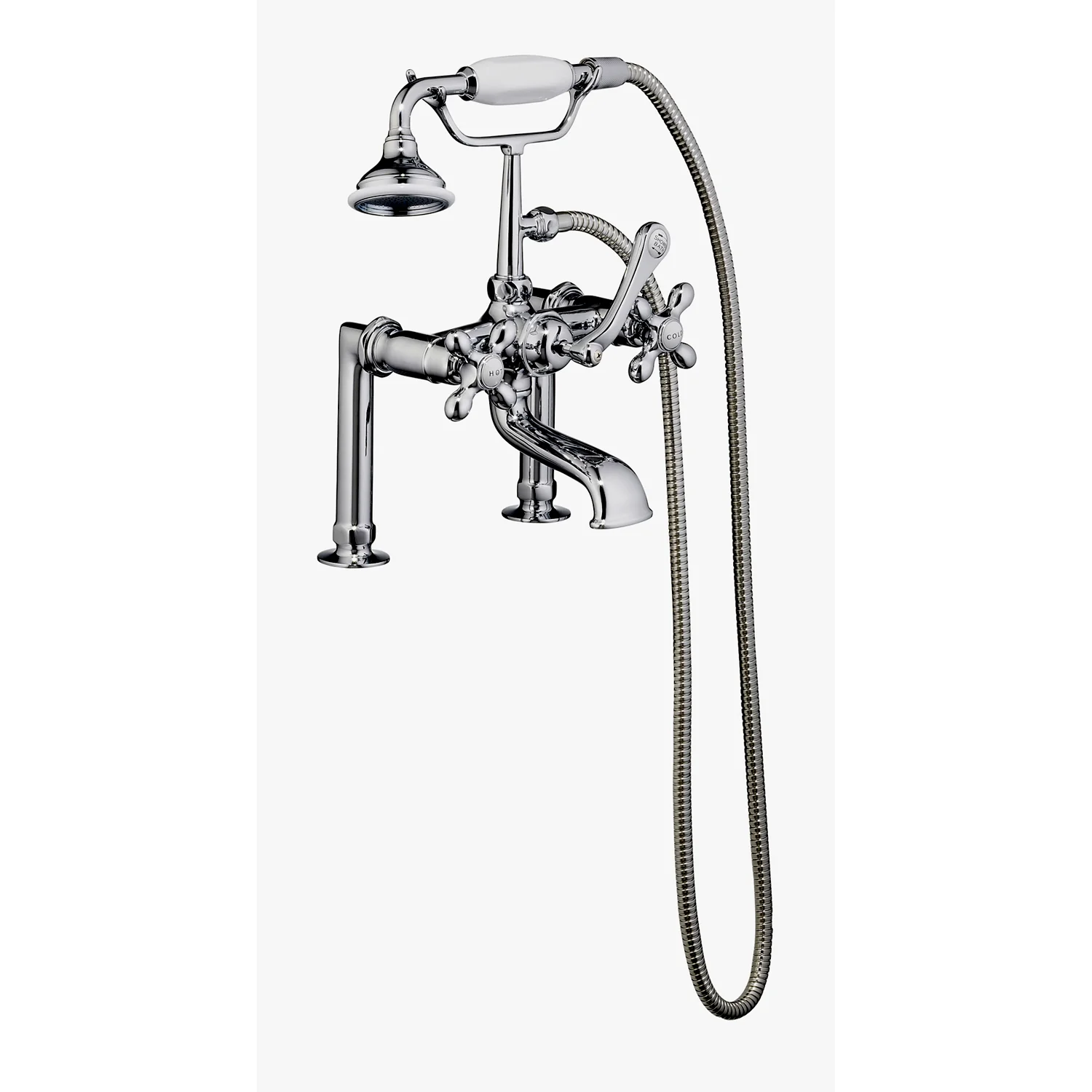 Marshall 72″ Cast Iron Double Slipper Tub Kit – Polished Chrome Accessories - Image 2