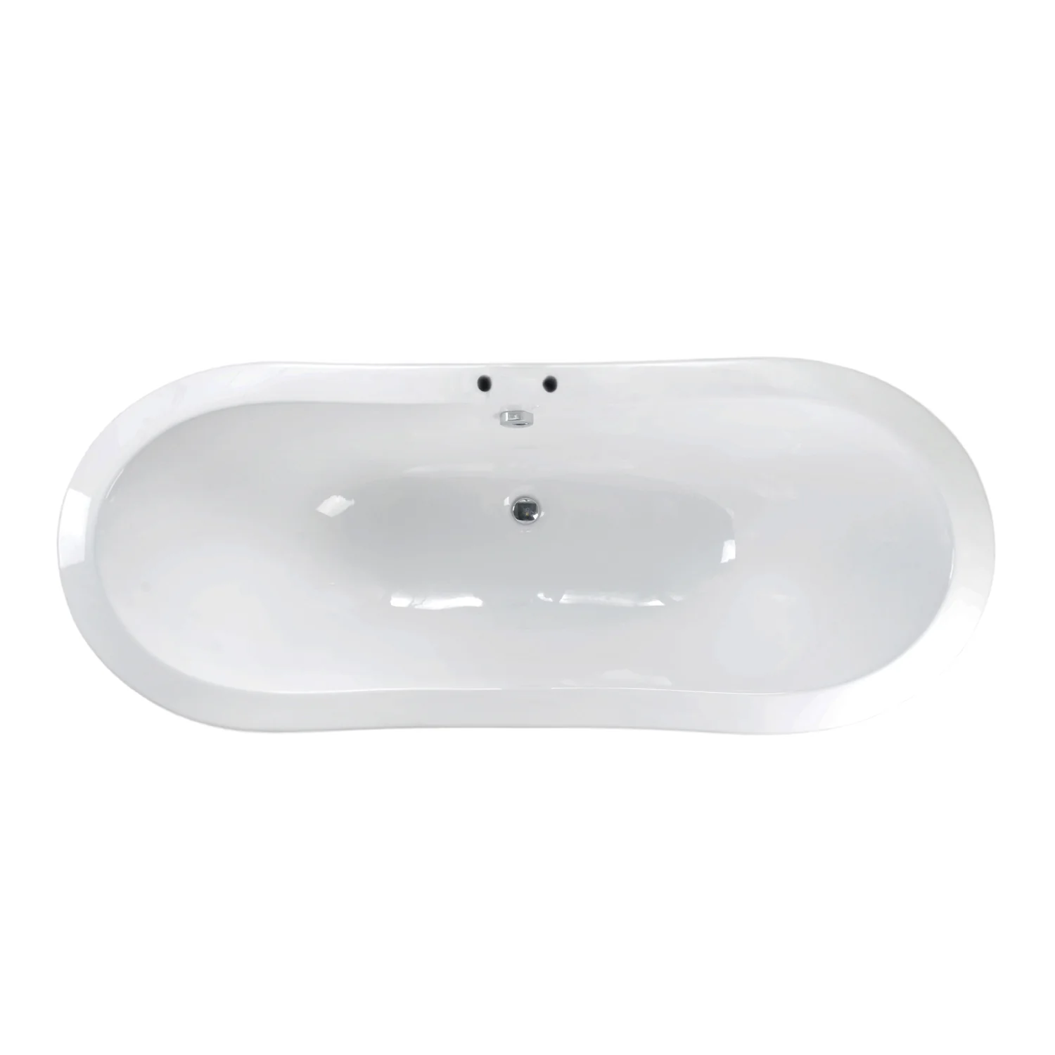 Marshall 72″ Cast Iron Double Slipper Tub Kit – Polished Nickel Accessories - Image 2