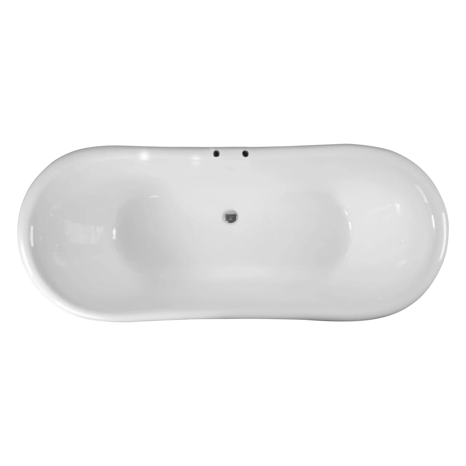 Nelson 72" Cast Iron Double Slipper Tub - Image 5