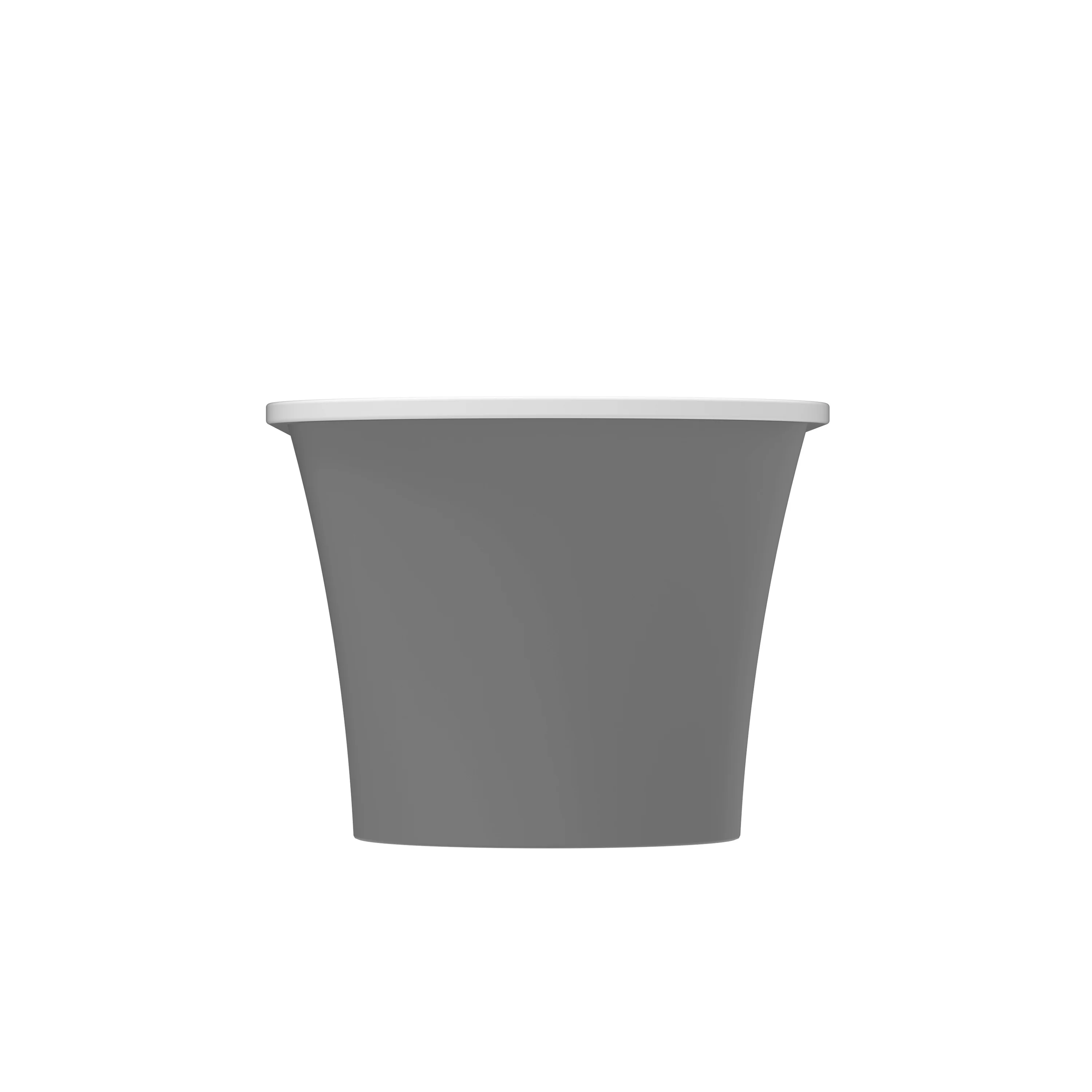 Nouri 66" Acrylic Freestanding Tub with Integral Drain in Light Grey - Image 4